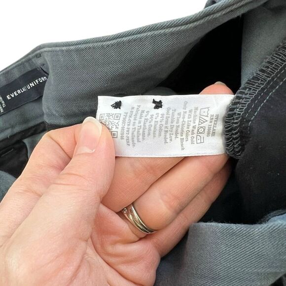 Everlane Uniform Gray Performance Chino Pants 35x29 - Picture 3 of 6